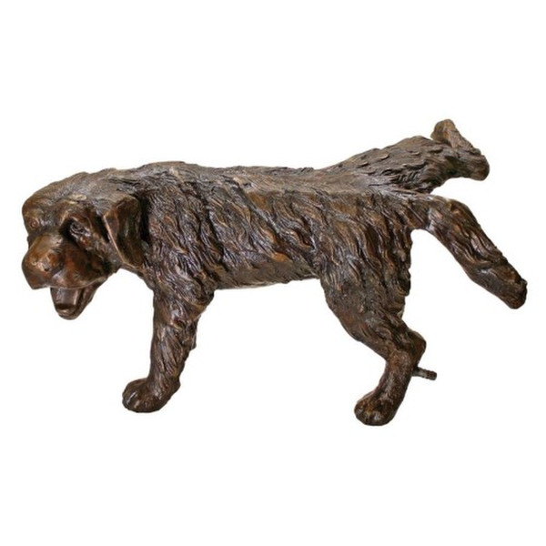 Naughty Puppy Peeing Dog Cast Bronze Garden Statue Outdoor piped